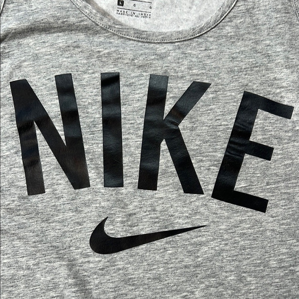 Nike Dri-FIT Tank Top Sleeveless Athletic Workout Gray Large dry fit large - Picture 5 of 6